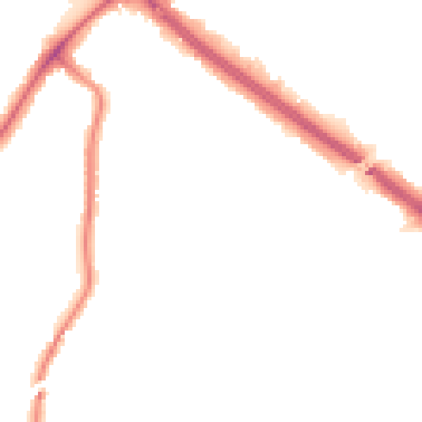 Night-time road noise heatmap for RM2 6RX