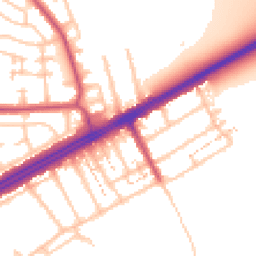 Daytime road noise heatmap for RM3 0AE