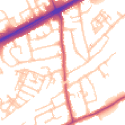Daytime road noise heatmap for RM3 0BH