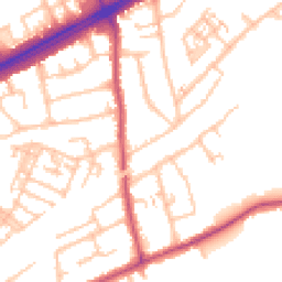 Daytime road noise heatmap for RM3 0BP