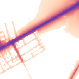 Daytime road noise heatmap for RM3 0DF