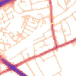 Daytime road noise heatmap for RM3 0DH