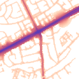 Daytime road noise heatmap for RM3 0DL