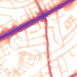 Daytime road noise heatmap for RM3 0DS