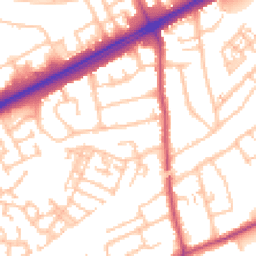 Daytime road noise heatmap for RM3 0DU