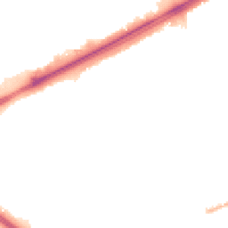 Night-time road noise heatmap for RM3 0FJ