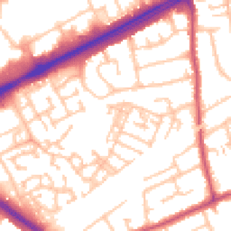 Daytime road noise heatmap for RM3 0FL
