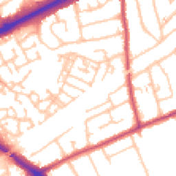 Daytime road noise heatmap for RM3 0FU