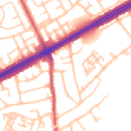Daytime road noise heatmap for RM3 0GN