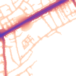 Daytime road noise heatmap for RM3 0HG