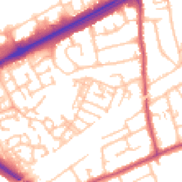 Daytime road noise heatmap for RM3 0HY