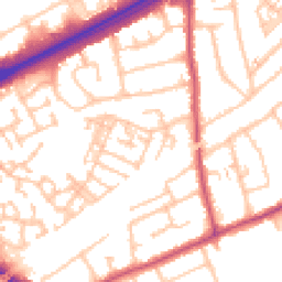 Daytime road noise heatmap for RM3 0LF