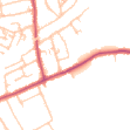Daytime road noise heatmap for RM3 0QG