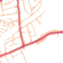 Daytime road noise heatmap for RM3 0QJ
