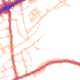 Daytime road noise heatmap for RM3 0QX