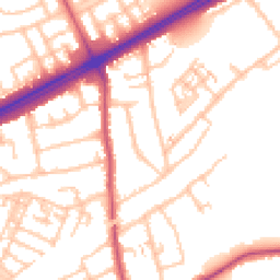 Daytime road noise heatmap for RM3 0RX
