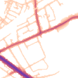 Daytime road noise heatmap for RM3 0TU