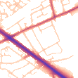 Daytime road noise heatmap for RM3 0UH