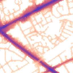 Daytime road noise heatmap for RM3 0WA