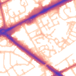 Daytime road noise heatmap for RM3 0WB