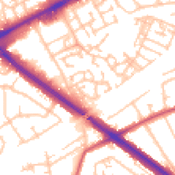 Daytime road noise heatmap for RM3 0WH