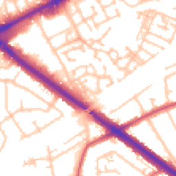 Daytime road noise heatmap for RM3 0WJ