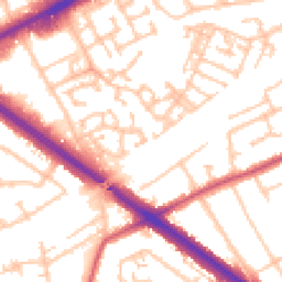 Daytime road noise heatmap for RM3 0WN