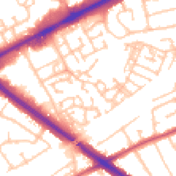 Daytime road noise heatmap for RM3 0WT