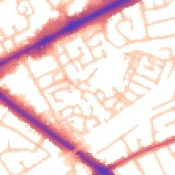 Daytime road noise heatmap for RM3 0WU