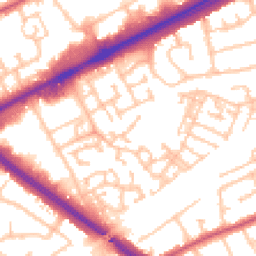 Daytime road noise heatmap for RM3 0WY