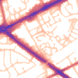 Daytime road noise heatmap for RM3 0ZA
