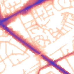 Daytime road noise heatmap for RM3 0ZD