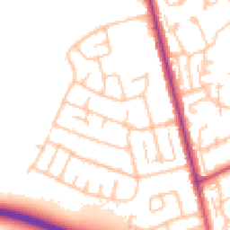 Daytime road noise heatmap for RM3 7HS
