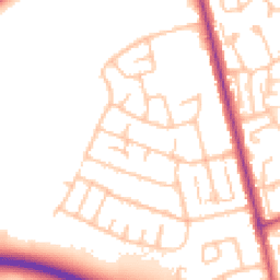 Daytime road noise heatmap for RM3 7HU