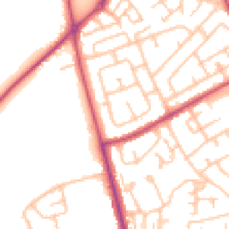 Daytime road noise heatmap for RM3 7QS