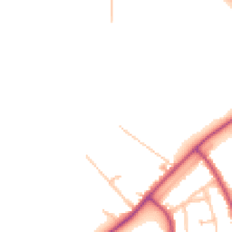 Daytime road noise heatmap for RM3 7TY