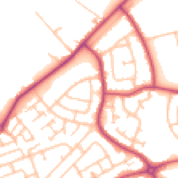 Daytime road noise heatmap for RM3 7YP