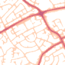 Daytime road noise heatmap for RM3 8AY