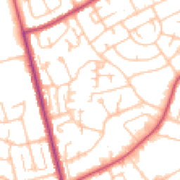 Daytime road noise heatmap for RM3 8EP