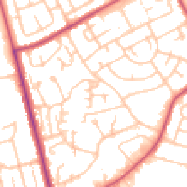 Daytime road noise heatmap for RM3 8ER