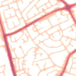 Daytime road noise heatmap for RM3 8EX
