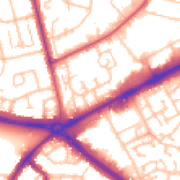 Daytime road noise heatmap for RM3 8HN