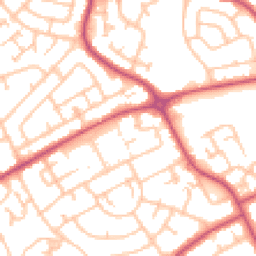 Daytime road noise heatmap for RM3 8HU