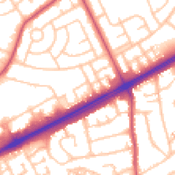 Daytime road noise heatmap for RM3 8QR