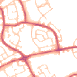 Daytime road noise heatmap for RM3 9BA