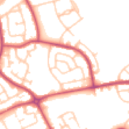 Daytime road noise heatmap for RM3 9BB