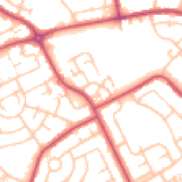 Daytime road noise heatmap for RM3 9FP