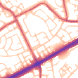 Daytime road noise heatmap for RM3 9HT