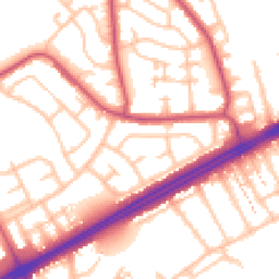 Daytime road noise heatmap for RM3 9NS