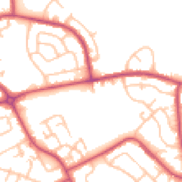 Daytime road noise heatmap for RM3 9NX